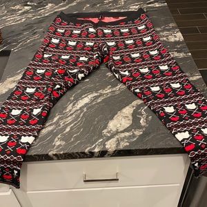 Torrid Women's Heart Patterned Leggings - Red, Black, White